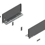 K-BLUM Legrabox K 600 mm/70 kg, Blumotion/TOB, sötétszürke OG-M, csavar Különleges ajánlat