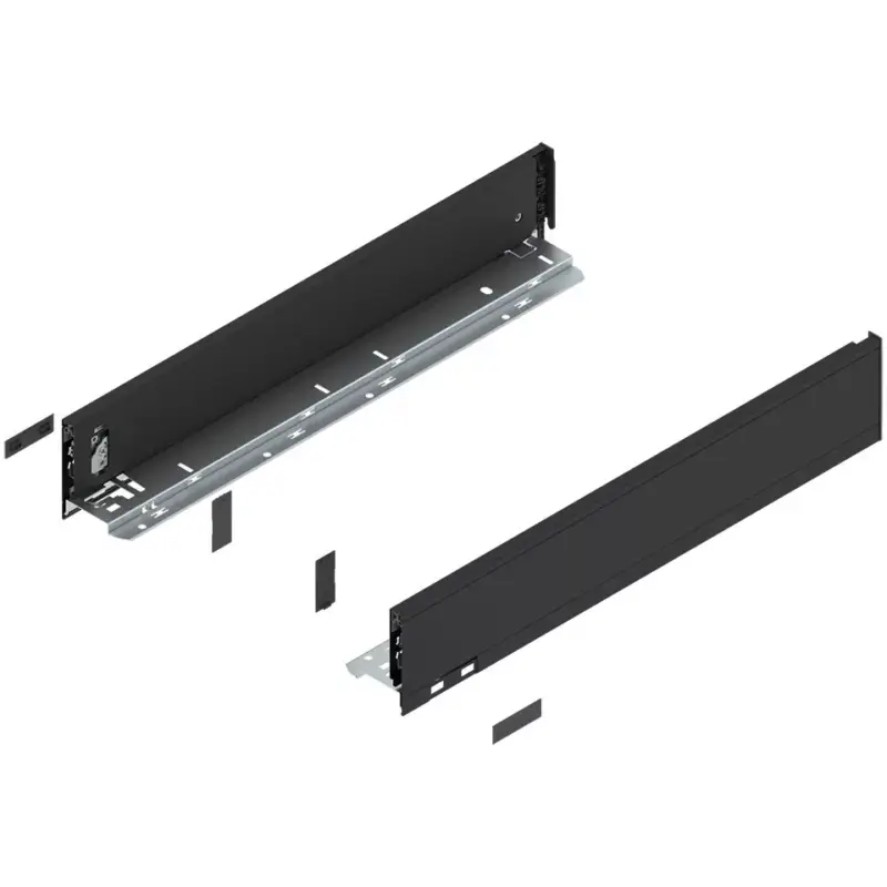 Végkiárusítás BLUM 770M5002S oldalfal Legrabox M 500mm Karbonfekete matt CS-M