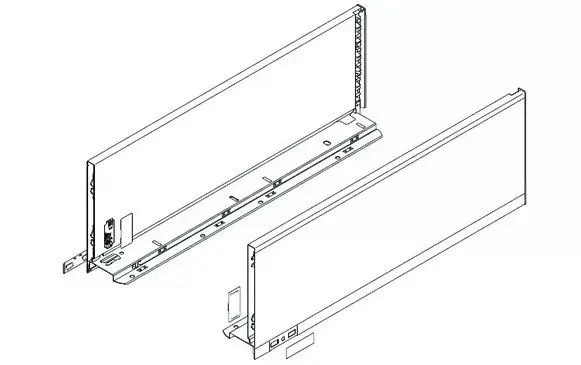 BLUM 770C6502S oldalfal Legrabox C 650mm fehér Vásárlói kedvenc