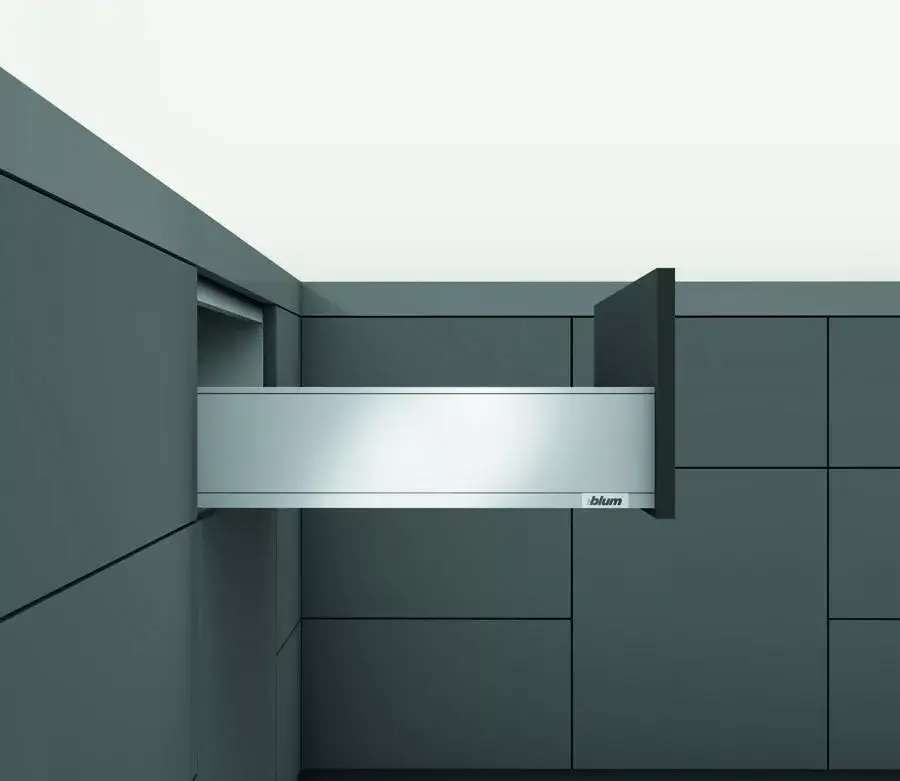Prémium K-BLUM Legrabox K 550 mm/70 kg, Tip-on, szürke OG-M, belső
