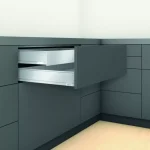 Biztonságos fizetés K-BLUM Legrabox M 400mm/40 kg, Tip-on, karbon fekete CS-M, expando