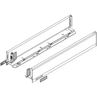 Prémium BLUM 770M6002I oldalfal Legrabox M 600mm nemesacél