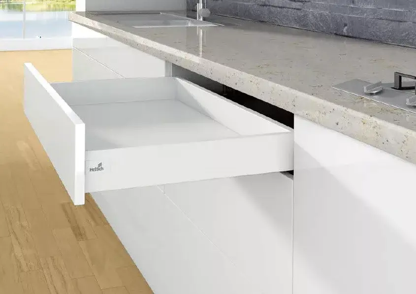 Legkelendőbb K-HETTICH Arcitech, front kihuzású, fehér, 550/94, 40kg, SiSy