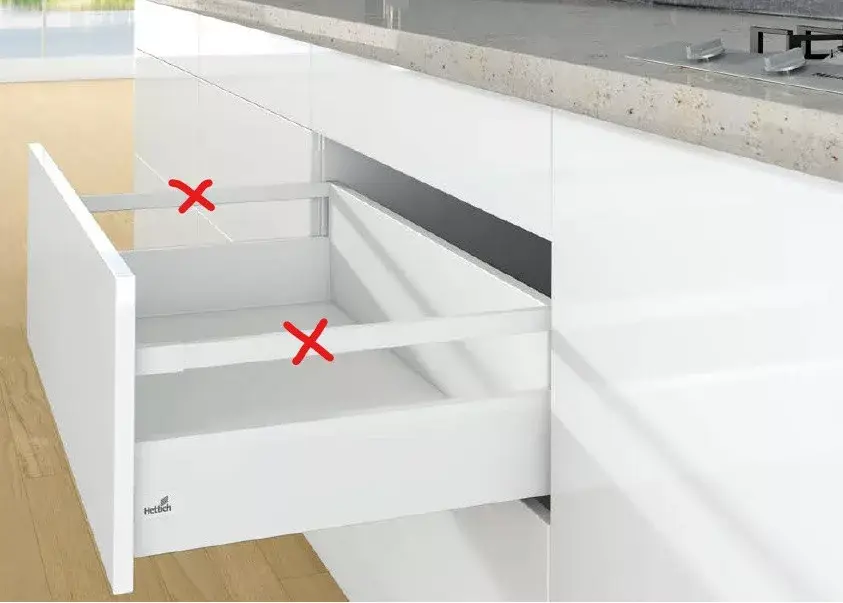 Népszerű K-HETTICH ArciTech, front kihuzású, fehér, 650/126/218, 40kg, SiSy