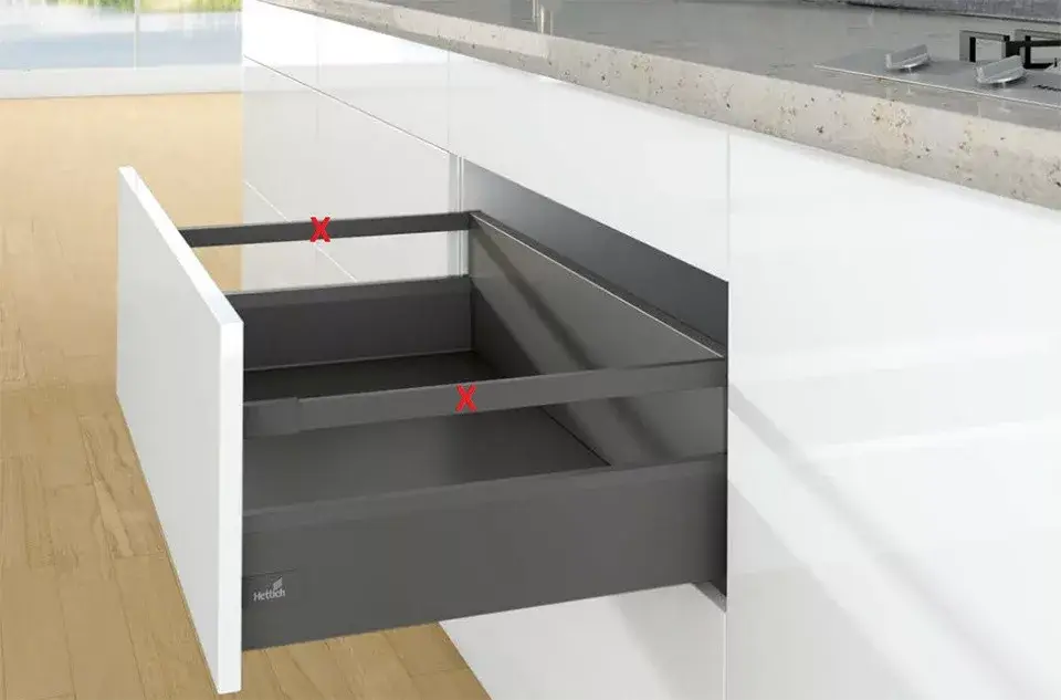 Gyors kiszállítás K-HETTICH ArciTech, front kihuzású, antracit, 300/126/218, 40kg, SiSy
