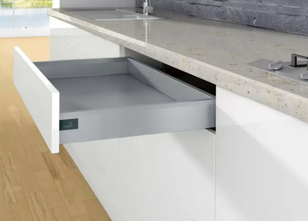 Vedd meg online K-HETTICH ArciTech, front kihuzású, ezüst, 450/94, 60kg, SiSy