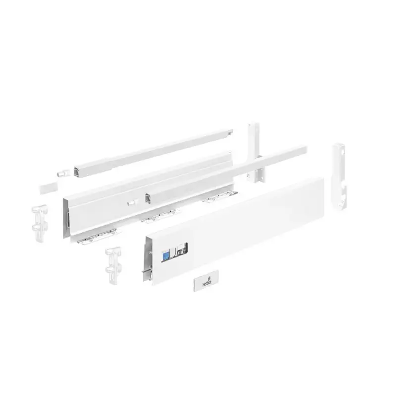 HETTICH 9307216 Atira flexi szett komplett 260/144 fehér reling előlaprögzítő Legnépszerűbb