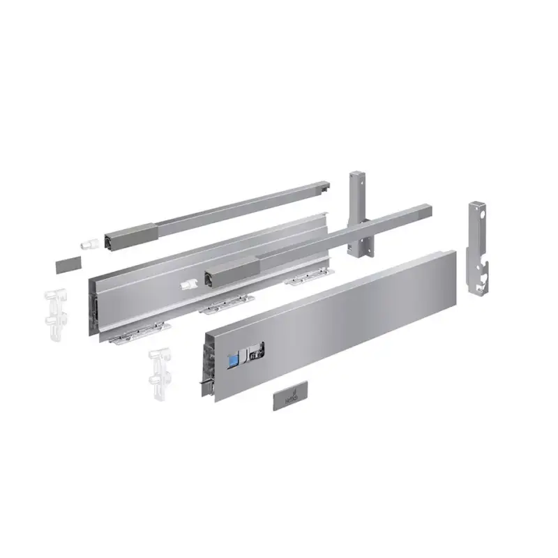 Végkiárusítás HETTICH 9307203 Atira flexi szett komplett 300/144 ezüst reling előlaprögzítő