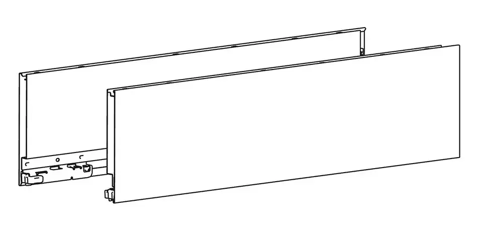 Alacsony ár HETTICH 9255029 AvanTech You oldalfal 139/300 ezüst J