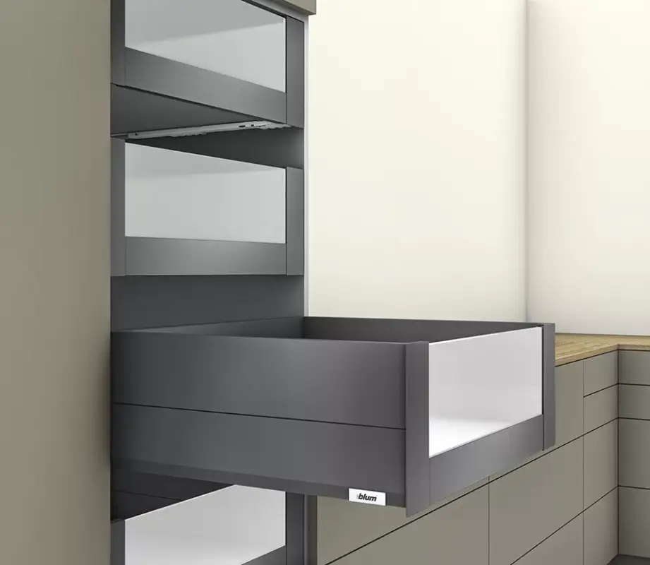 Vedd meg most K-BLUM Merivobox E Boxcap 600 mm, 70 kg, Orion szürke, belső, üveg