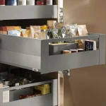 Biztonságos fizetés K-BLUM Merivobox E Boxcap 270 mm, 40 kg, Indium szürke, belső, reling