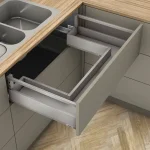 Olcsóbb K-BLUM Merivobox E korlát 550 mm/40 kg, Indium szürke, csavar, mosogató