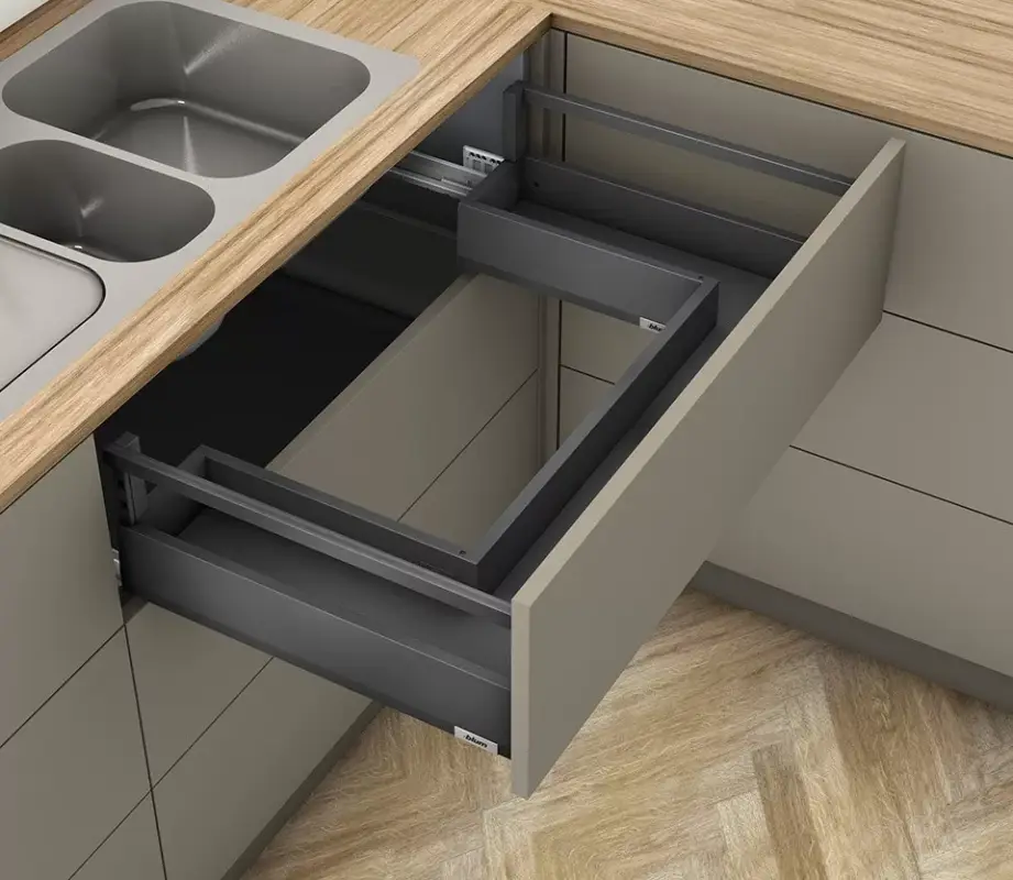 Szuper akció K-BLUM Merivobox E korlát 600 mm/40 kg, Orion szürke, csavar, mosogató