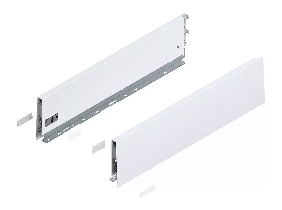 Azonnali szállítás BLUM 470K4502S oldalfal MERIVOBOX K 450 mm, fehér, SW-M