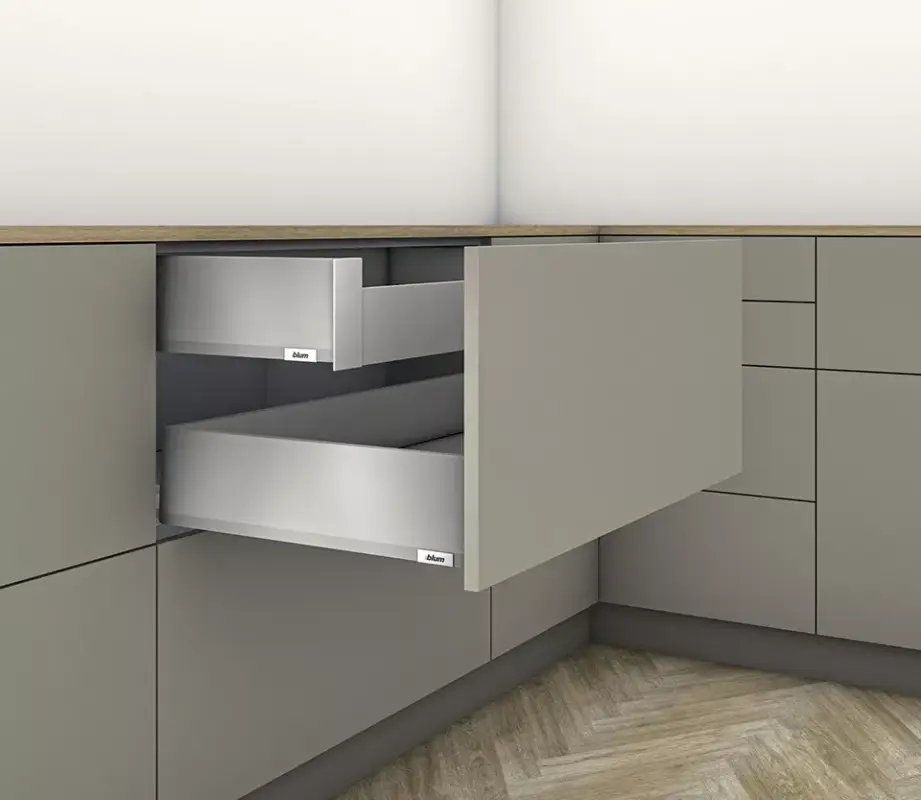 Árcsökkenés K-BLUM Merivobox K 400 mm, 40 kg, Indium szürke, belső