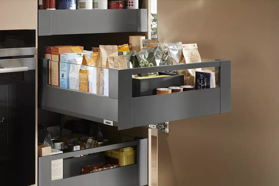 Azonnali szállítás K-BLUM Merivobox E Boxcover 400 mm, 40 kg, Orion szürke, belső, reling