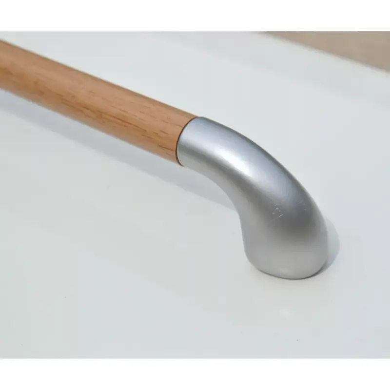 10 dbMűanyag bútorfogantyú, matt ezüst - bükk hatású, 160 mm furattávval Vedd meg most