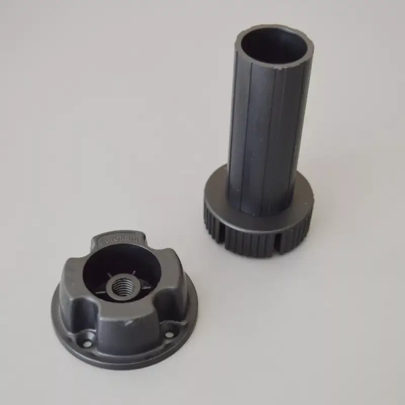 Expressz kézbesítés Állítható műanyag bútorláb, 3 részes, fekete színű, 120 mm