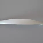 Bestseller Fém bútorfogantyú, gyöngyházfényű króm, 128 mm furattávval