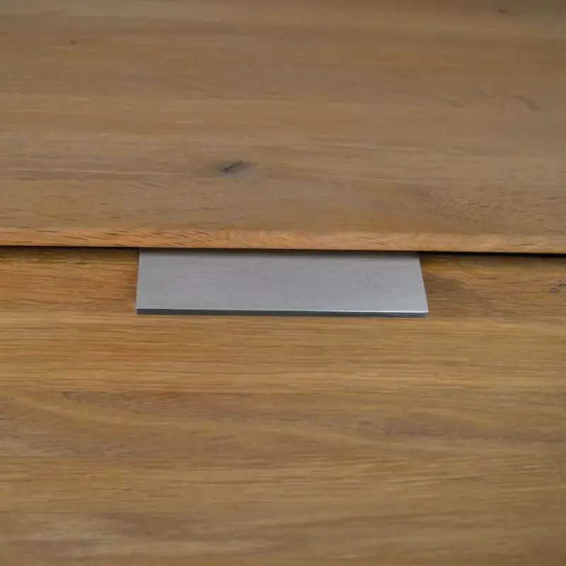 LUCATA fém bútorfogantyú, fényes felületű, nemesacél imitáció, 32 mm furattávval Szuper akció