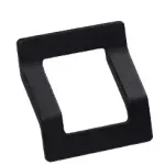 Kedvezményes ár Festett fekete fogantyú, 64 mm furattávolság
