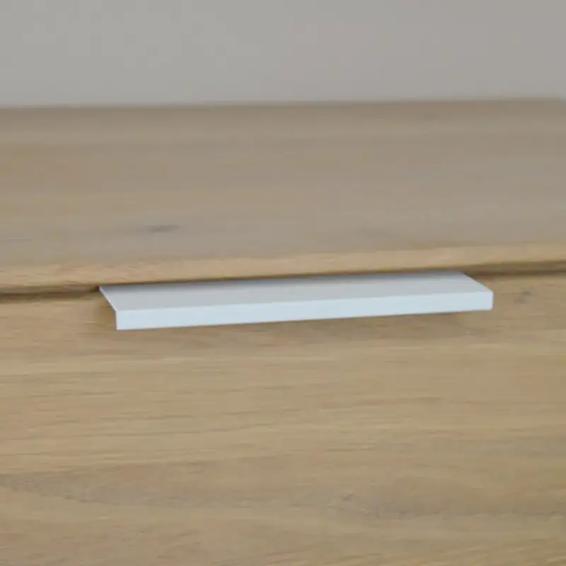 Alacsony ár Fém bútorfogantyú, élre szerelhető, festett fehér, 320 mm furattávolság