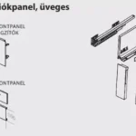 Utolsó esély GM_172_UF Üveges Panelrögzítő, fehér, 172 mm