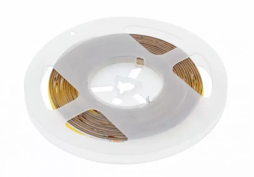 Szuper ajánlat LED szalag COB LED csík, 1600 LED/5 fm, Semleges fehér, 8W/fm, 8mm széles , 5fm/tekercs, 12V