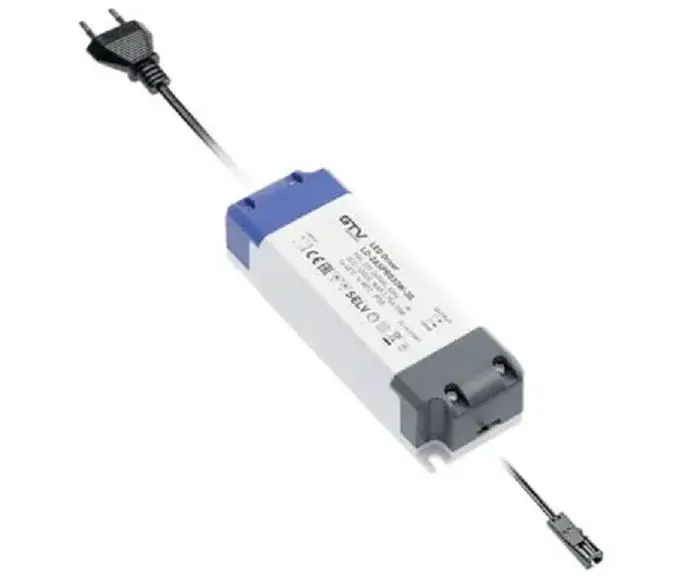 Tápegység LED 12V, 16W, IP20, 2 mini AMP csatlakozóval, 2fm kábellel, villásdugóval Árcsökkenés