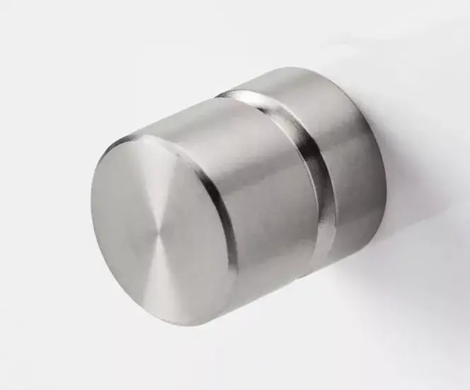 Alacsony ár VIEFE ACER fém bútorgomb, rozsdamentes acél, szálcsiszolt,23 mm átmérő
