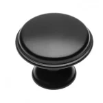 Olcsóbb Cento Matt fekete, fém bútorgomb 28 mm átmérő