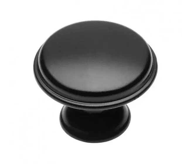 Olcsóbb Cento Matt fekete, fém bútorgomb 28 mm átmérő