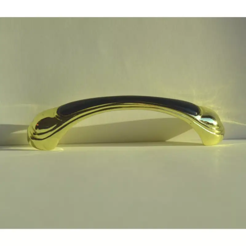 Expressz kézbesítés Möbelgriff aus Metall, Farbe gold-schwarz, Lochabstand 96 mm