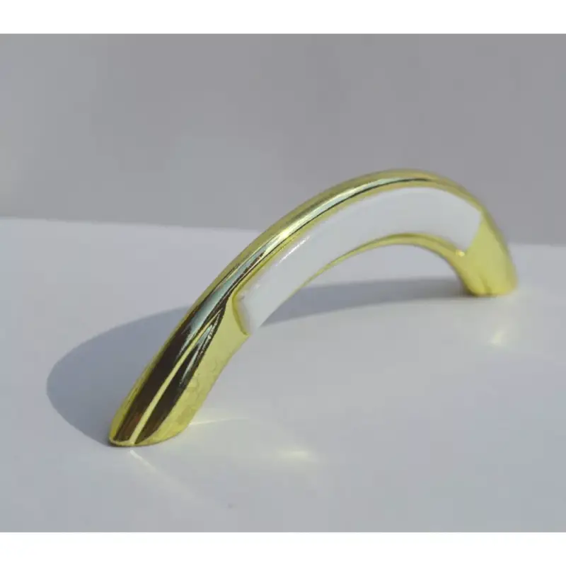 Szuper ajánlat Metall-Kunststoff-Möbelgriff, gold-weiß, 96 mm Lochabstand