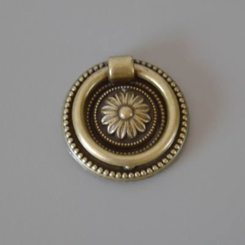 Csak ma 15.249.38.12Vintage, antiker Möbelknauf in Bronzefarbe, Durchmesser 38 mm