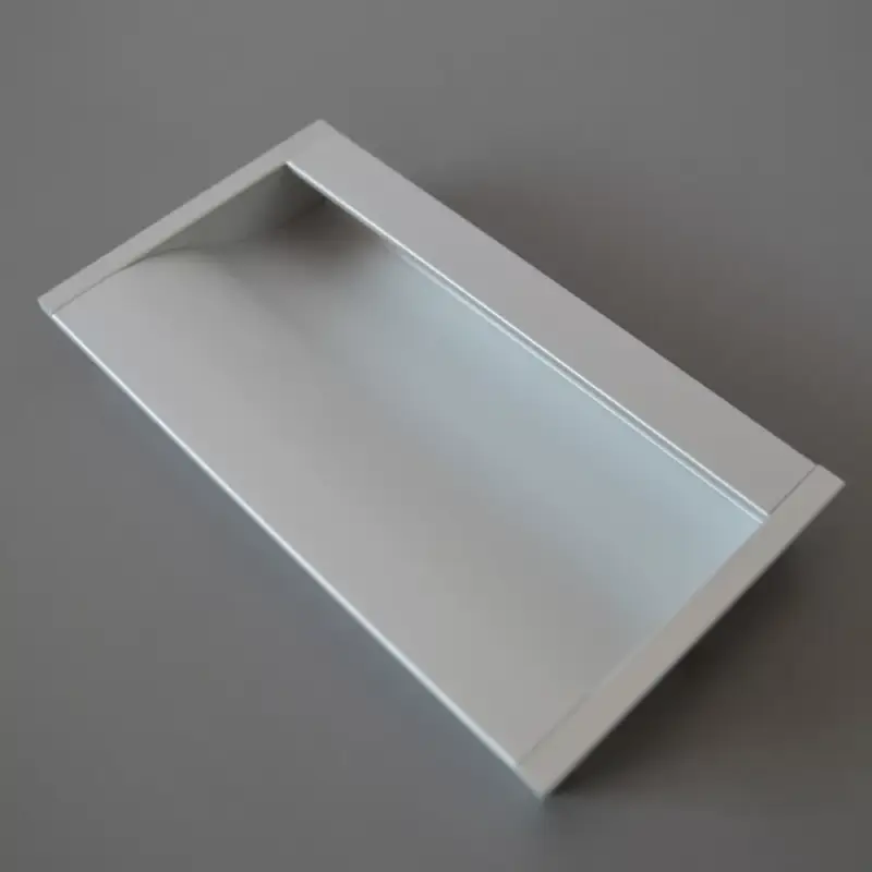 Akciós ár ANETTA Metall, rechteckig, eingelassener Möbelgriff, Farbe Aluminium, BA 96 mm