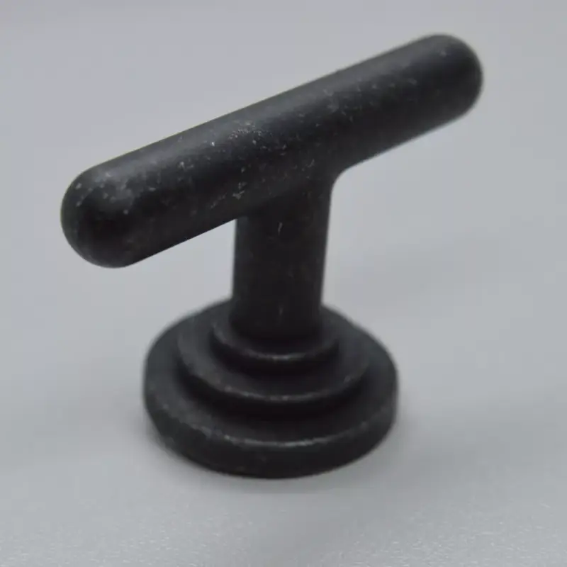 Gyors szállítás Metall-Möbelknopf, antik-schwarz, rustikaler Stil