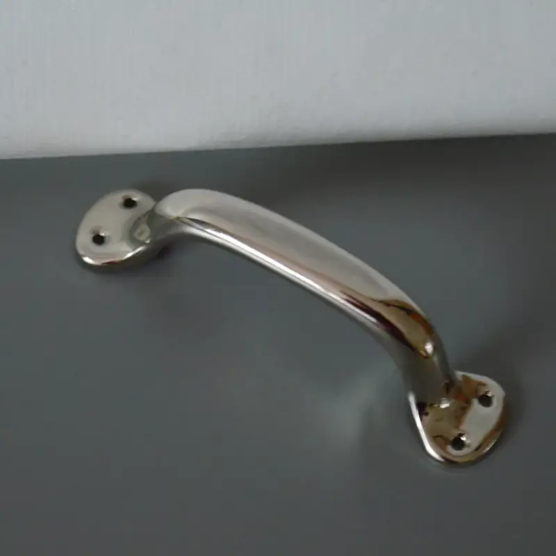 3308_110 Hochglanzverchromter Scheunentorgriff aus Metall Biztonságos vásárlás