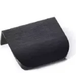 Újdonság MONA Metall-Möbelgriff, kantenmontierbar, schwarz gebürstet, 32 mm Lochabstand