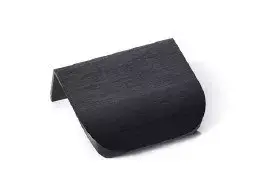 Újdonság MONA Metall-Möbelgriff, kantenmontierbar, schwarz gebürstet, 32 mm Lochabstand