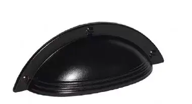 Árcsökkenés Z212_FF, Möbelgriff aus Metall, schwarz lackiert, mit 64 mm Lochabstand