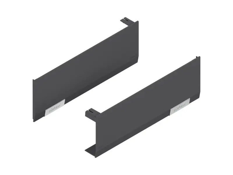 Szuper akció BLUM AVENTOS HF/HS/HL TOP takarósapkakészlet, sima, jobb+bal SÖTÉT SZÜRKE/inox