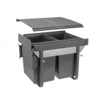 Hulladéktároló 2x20L frontrögzítésű H45 450mm-es korpuszba Szuper akció