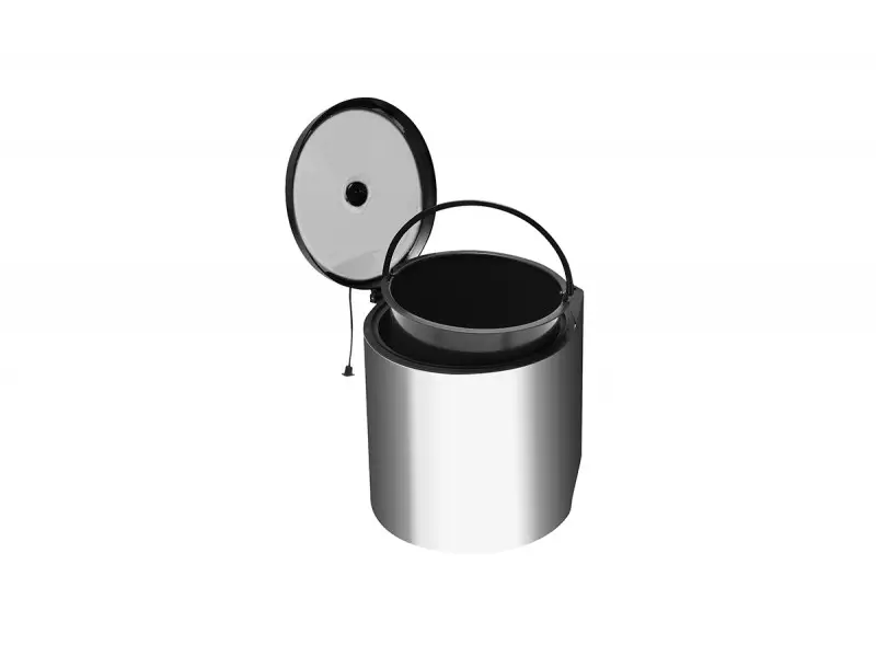 Szemetes CIRCA 11l henger inox PB-91024160V Prémium