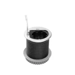 Elosztó CHARGER MINI, D60mm, 1x 230V sch, 1x USB-C, 1,9m kábel, alu Azonnali szállítás