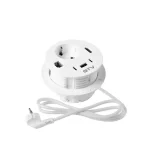 Elosztó RONDO, 1x 230V sch, 1x USB-A, 2x USB-C, RJ45, 1x HDMI, 1,5m kábellel, fehér Akció