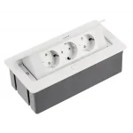 Elosztó SOFT, 3x 230V sch, 1,5 m kábellel, fehér Azonnal elérhető
