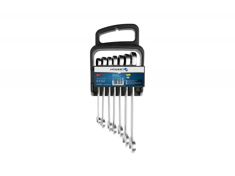Prémium Kombinált racsnis villáskulcs készlet 7db, 10-19 mm