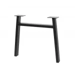 Design asztalláb 710x820 fekete trapéz felül összekötővel 80x40 mm szelvény Árcsökkenés