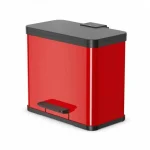 HAILO Öko duo Plus L pedálos szelektívhulladékgyüjtő piros Gyors kiszállítás